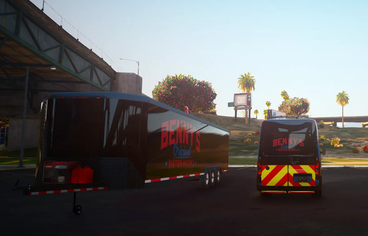 Truck und Van von Benny’s im Einsatz